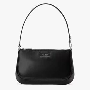 NWT Kate Spade Sam Icon Spazzolato Leather Mini Pochette Black